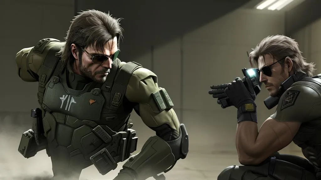 Combate táctico en Metal Gear Solid: Imagen de acción en el juego